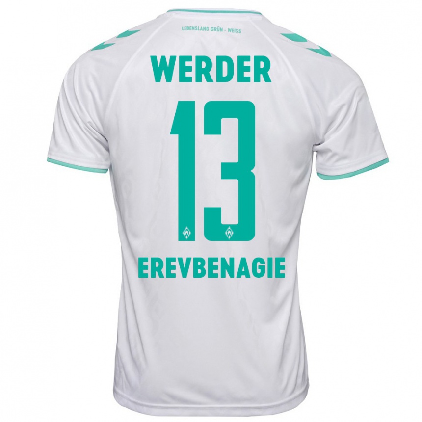 Women Football Paul Erevbenagie #13 White Away Jersey 2023/24 T-Shirt