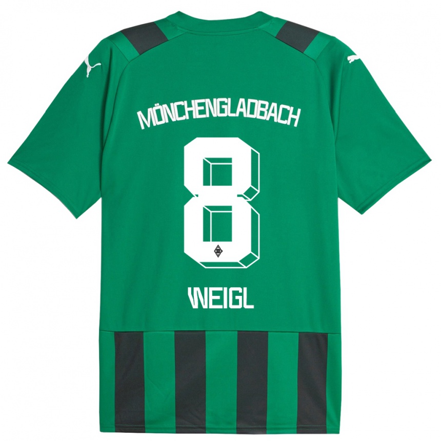 Women Football Julian Weigl #8 Black Green Away Jersey 2023/24 T-Shirt