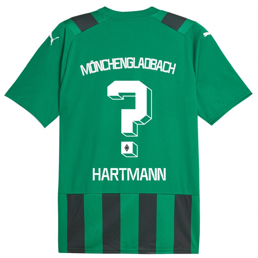 Women Football Miguel Hartmann #0 Black Green Away Jersey 2023/24 T-Shirt