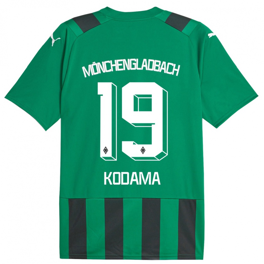 Women Football Keiko Kodama #19 Black Green Away Jersey 2023/24 T-Shirt