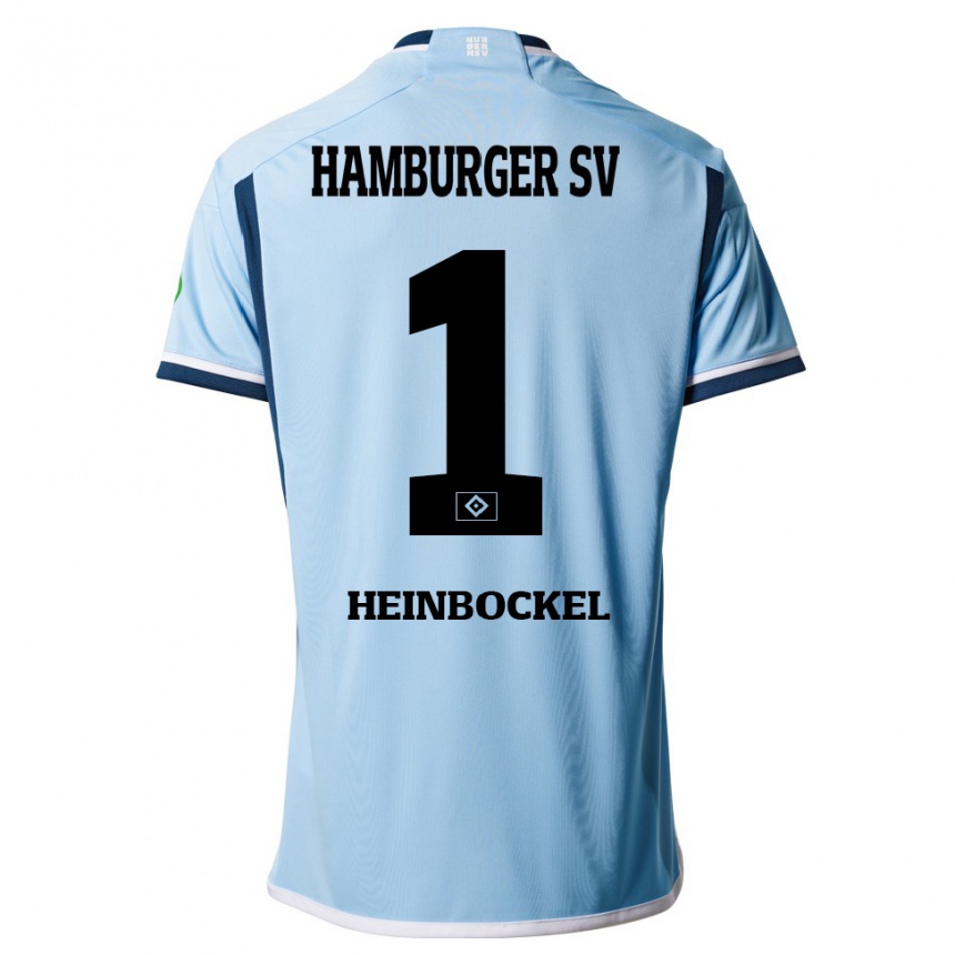 Women Football Simon Heinbockel #1 Blue Away Jersey 2023/24 T-Shirt