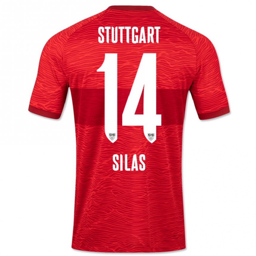 Women Football Silas #14 Red Away Jersey 2023/24 T-Shirt