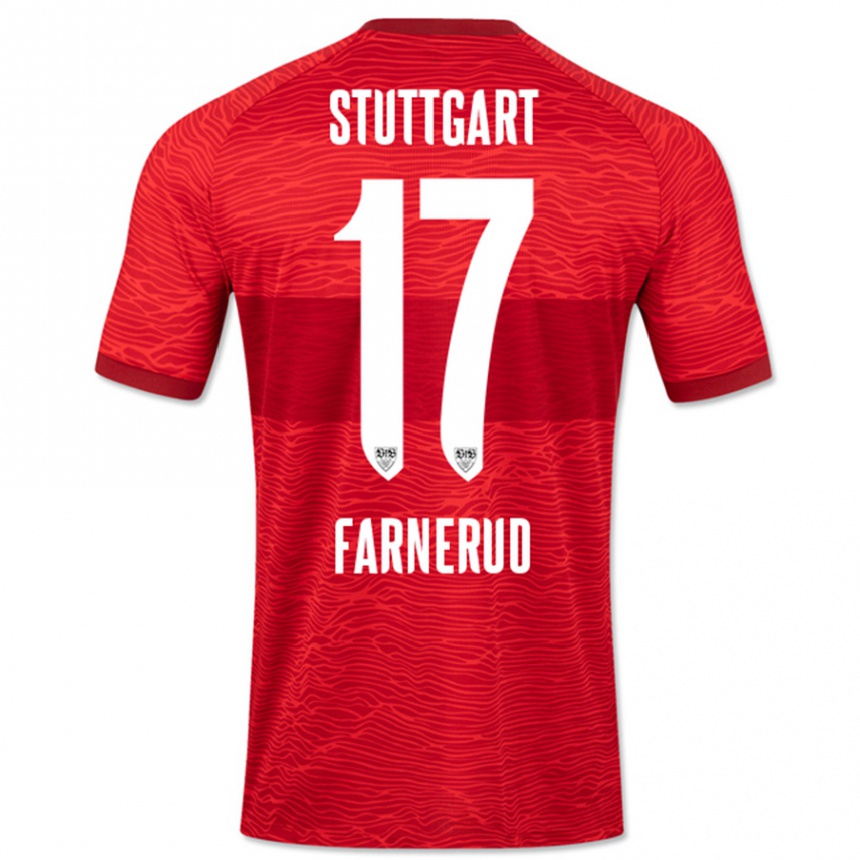 Women Football Colin Farnerud #17 Red Away Jersey 2023/24 T-Shirt