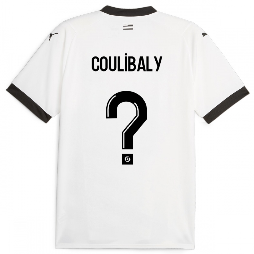 Women Football Joël Coulibaly #0 White Away Jersey 2023/24 T-Shirt