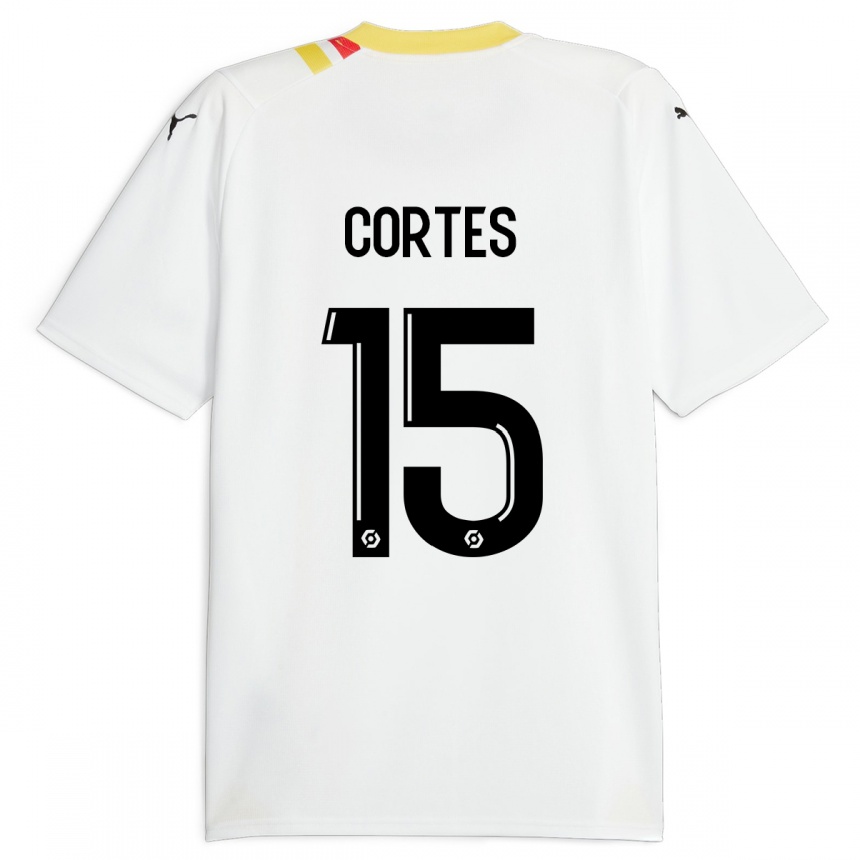 Women Football Óscar Cortés #15 Black Away Jersey 2023/24 T-Shirt