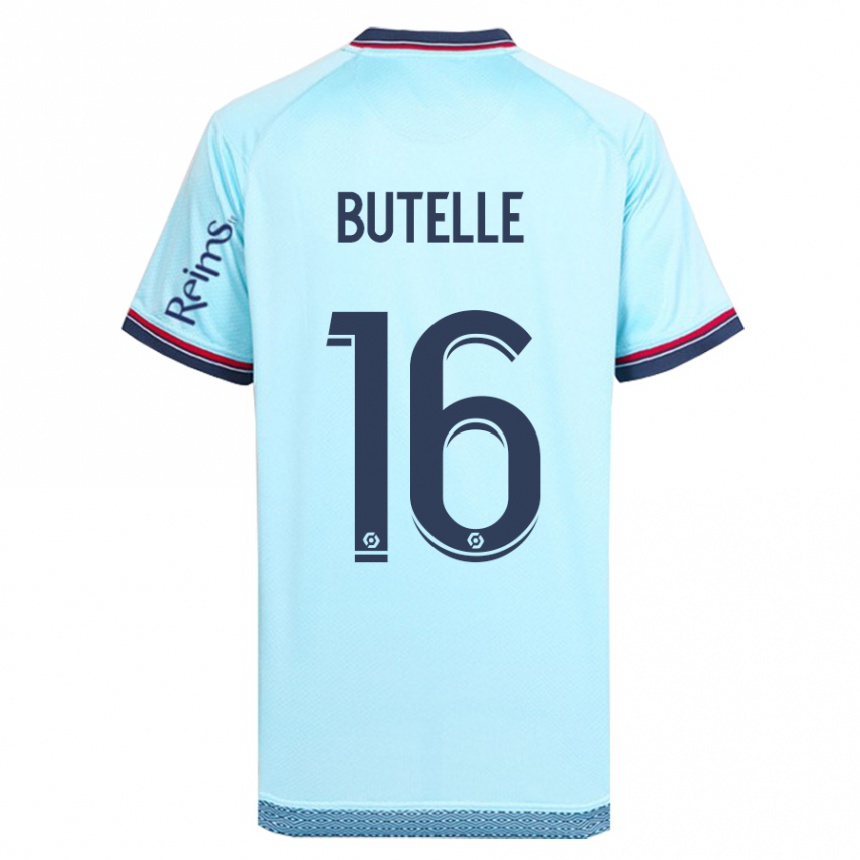 Women Football Ludovic Butelle #16 Sky Blue Away Jersey 2023/24 T-Shirt