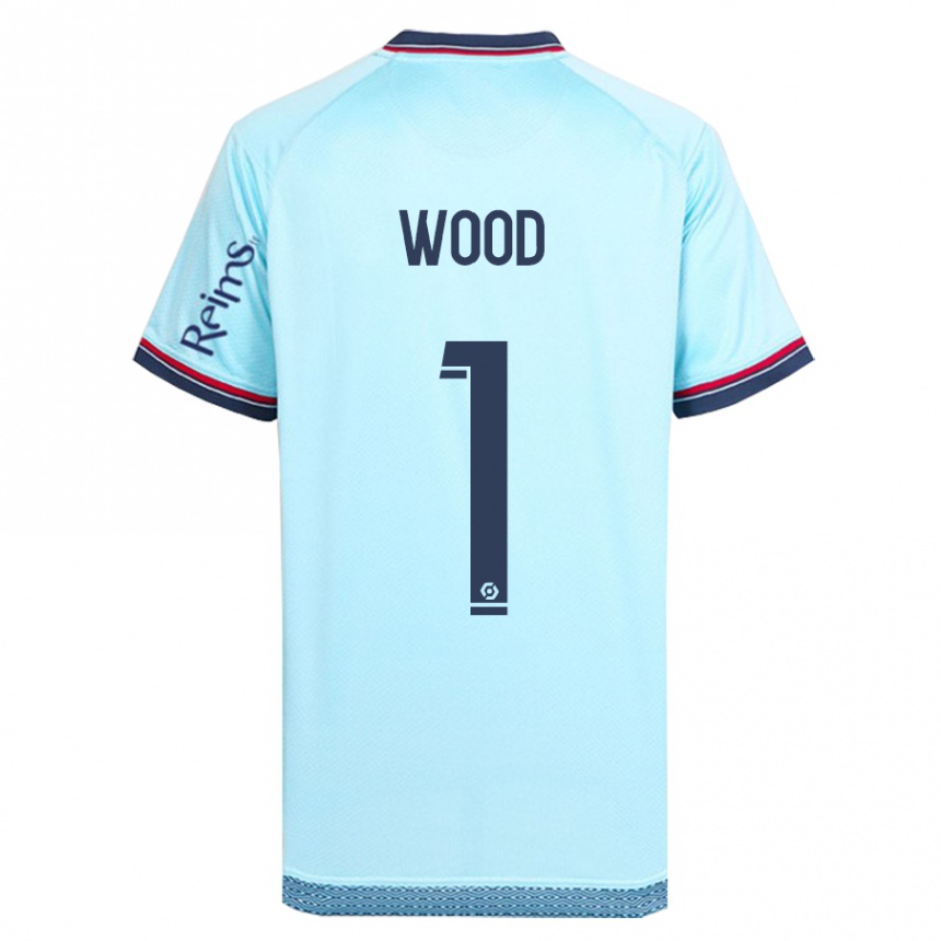 Women Football Mackenzie Wood #1 Sky Blue Away Jersey 2023/24 T-Shirt