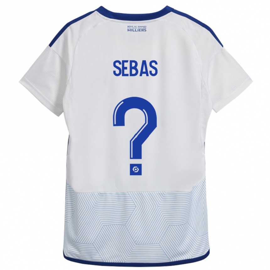 Women Football Jérémy Sebas #0 White Away Jersey 2023/24 T-Shirt