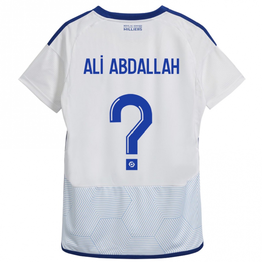 Women Football Aboubacar Ali Abdallah #0 White Away Jersey 2023/24 T-Shirt