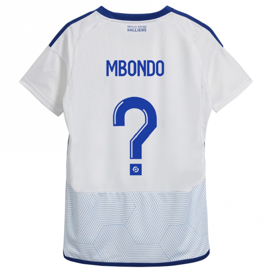 Women Football Fredy André Mbondo #0 White Away Jersey 2023/24 T-Shirt