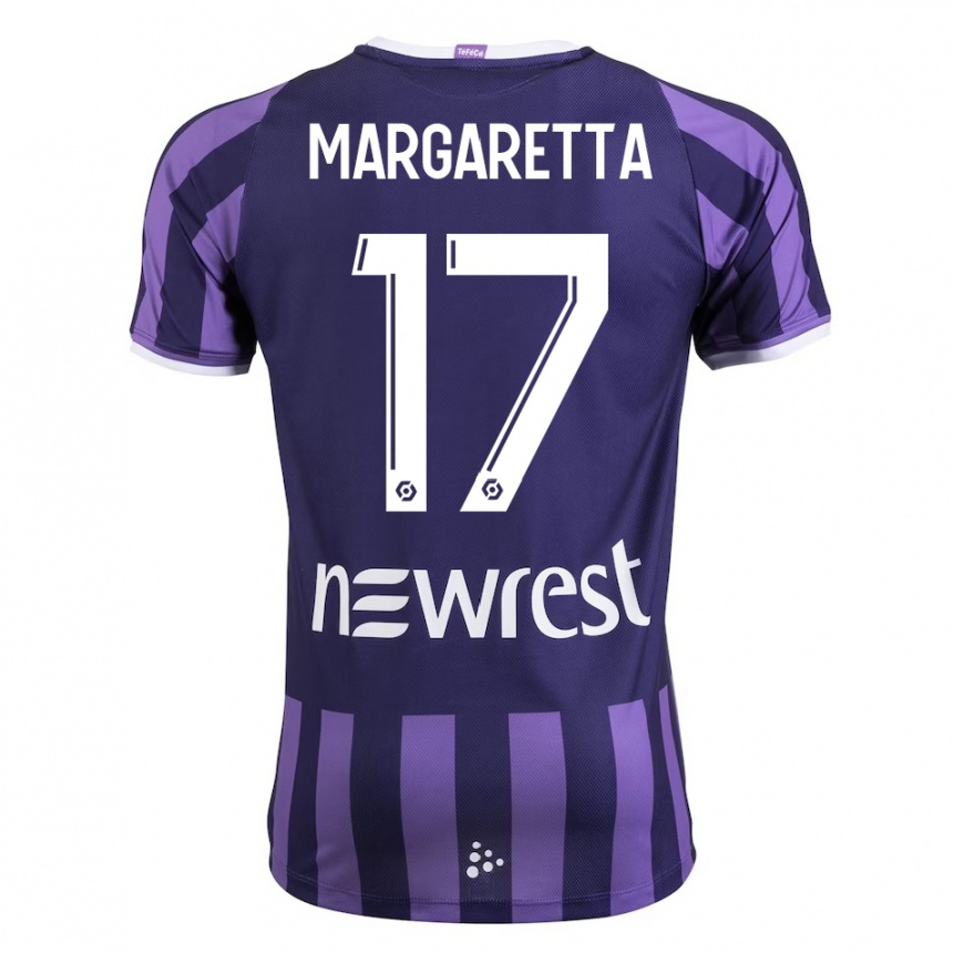 Women Football Jessica Margaretta #17 Purple Away Jersey 2023/24 T-Shirt