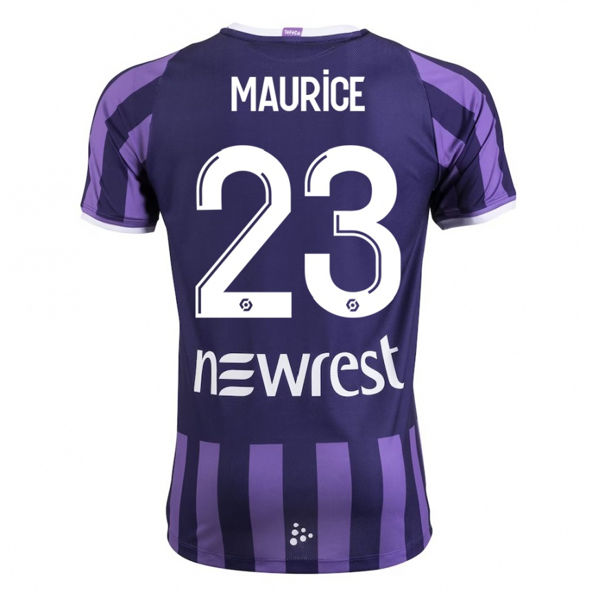 Women Football Sandra Maurice #23 Purple Away Jersey 2023/24 T-Shirt