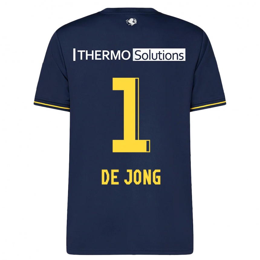 Women Football Daniëlle De Jong #1 Navy Away Jersey 2023/24 T-Shirt