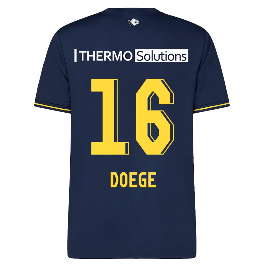 Women Football Leonie Doege #16 Navy Away Jersey 2023/24 T-Shirt