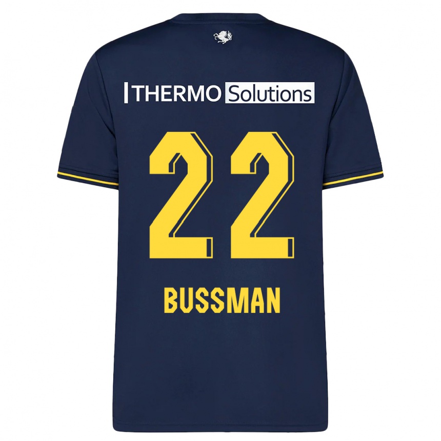 Women Football Fiene Bussman #22 Navy Away Jersey 2023/24 T-Shirt