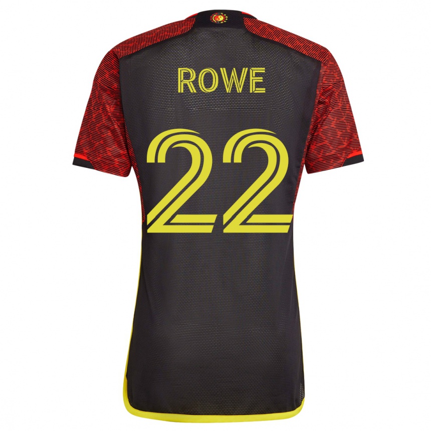 Women Football Kelyn Rowe #22 Orange Away Jersey 2023/24 T-Shirt