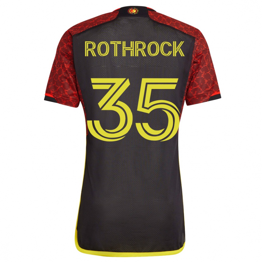 Women Football Paul Rothrock #35 Orange Away Jersey 2023/24 T-Shirt