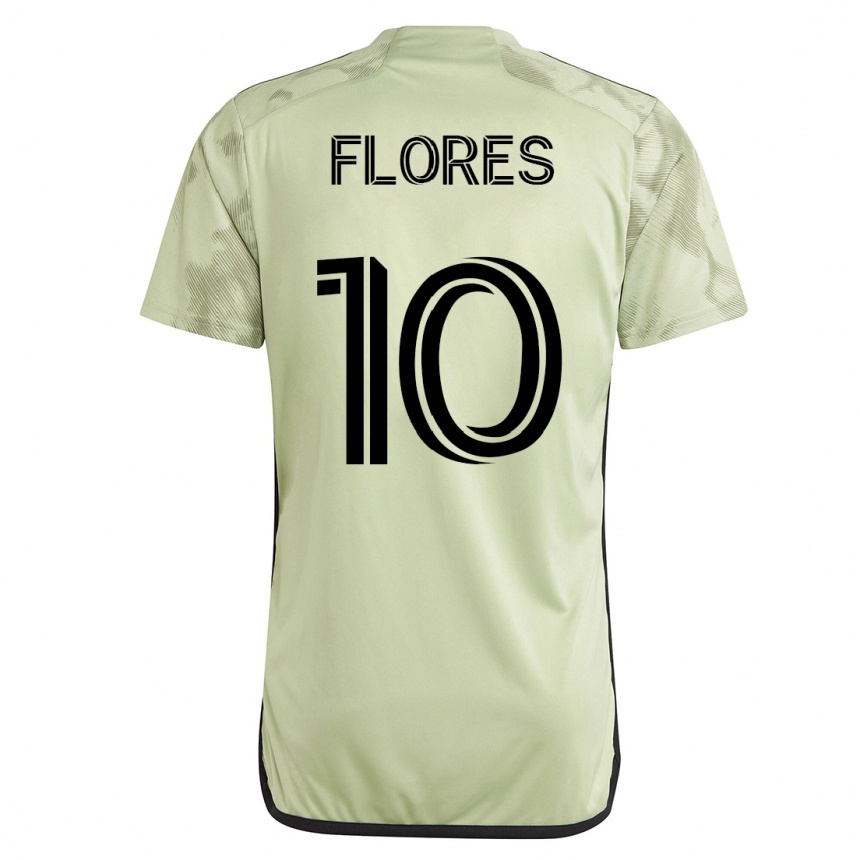 Women Football Leonardo Flores #10 Green Away Jersey 2023/24 T-Shirt