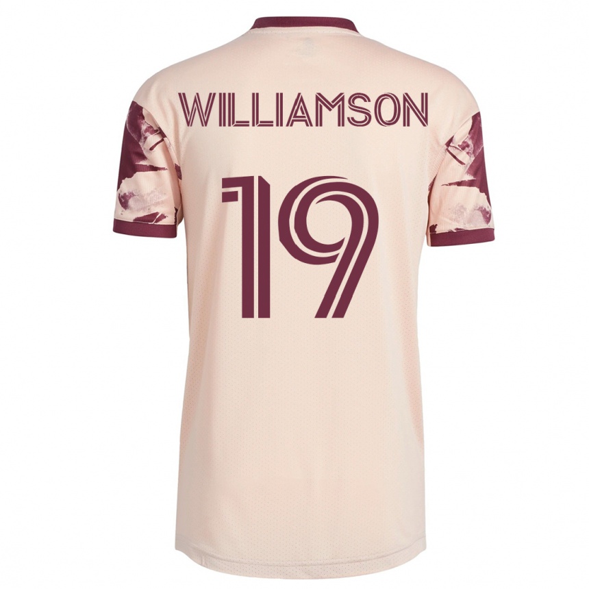 Women Football Eryk Williamson #19 Off-White Away Jersey 2023/24 T-Shirt