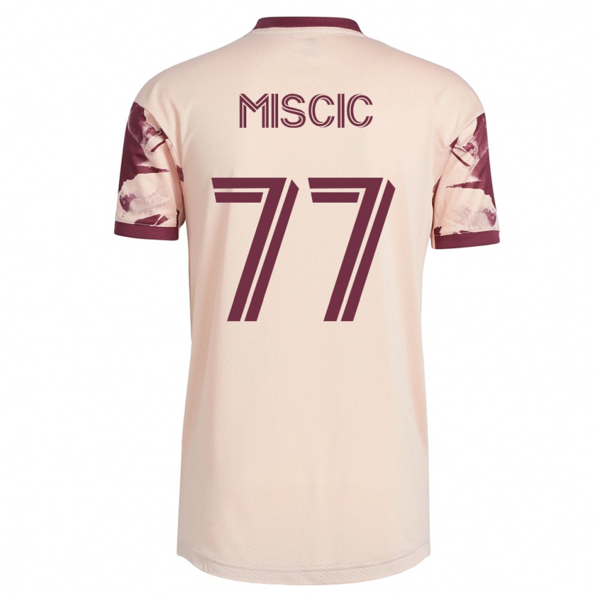 Women Football Selmir Miscic #77 Off-White Away Jersey 2023/24 T-Shirt