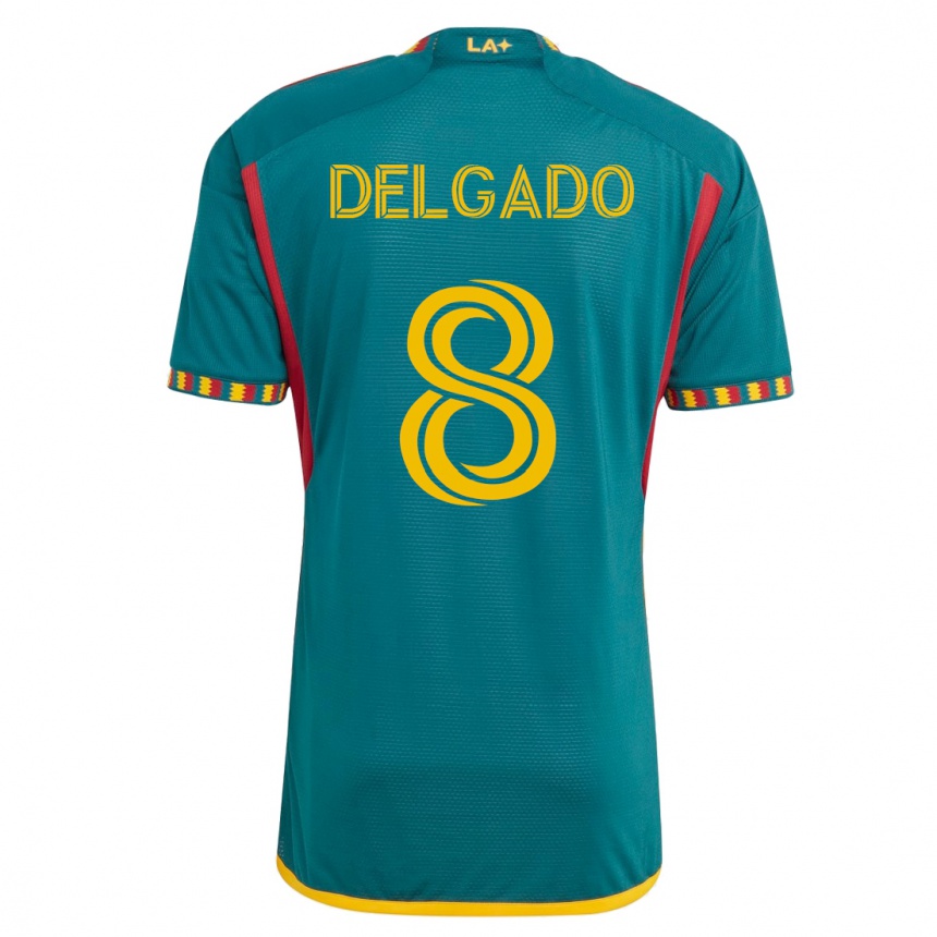 Women Football Mark Delgado #8 Green Away Jersey 2023/24 T-Shirt