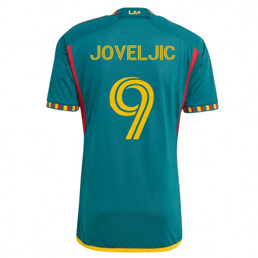 Women Football Dejan Joveljic #9 Green Away Jersey 2023/24 T-Shirt