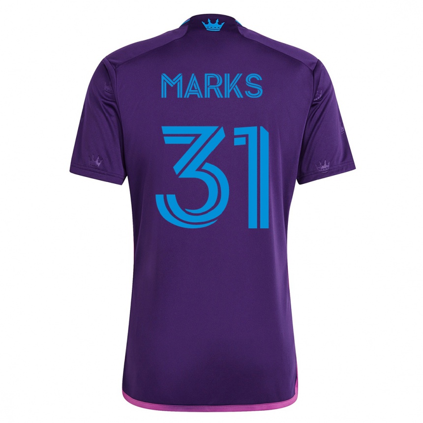 Women Football George Marks #31 Violet Away Jersey 2023/24 T-Shirt