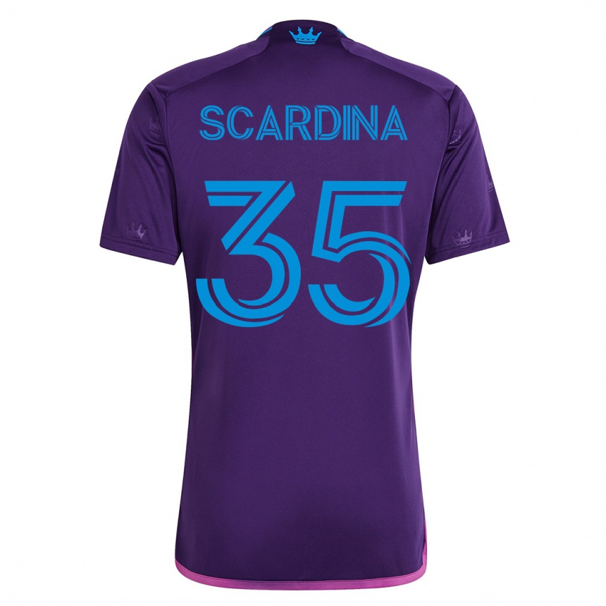Women Football Nick Scardina #35 Violet Away Jersey 2023/24 T-Shirt