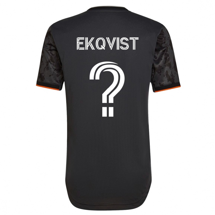 Women Football Akseli Ekqvist #0 Black Away Jersey 2023/24 T-Shirt