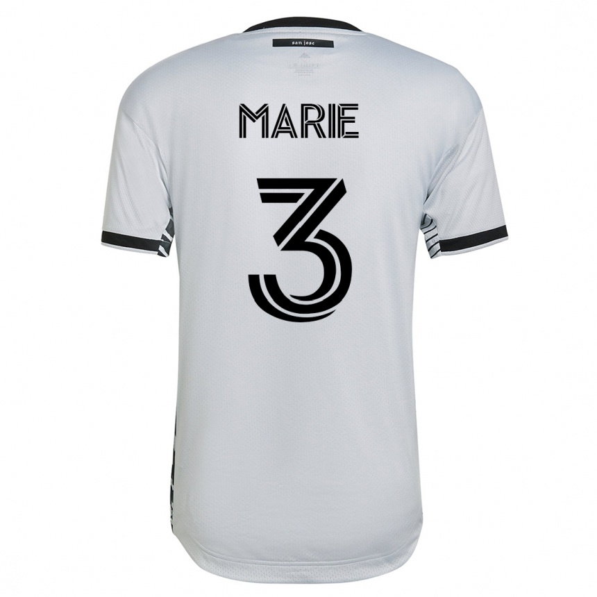 Women Football Paul Marie #3 White Away Jersey 2023/24 T-Shirt