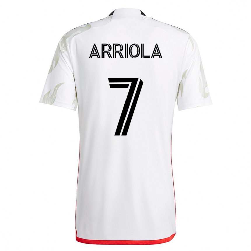 Women Football Paul Arriola #7 White Away Jersey 2023/24 T-Shirt
