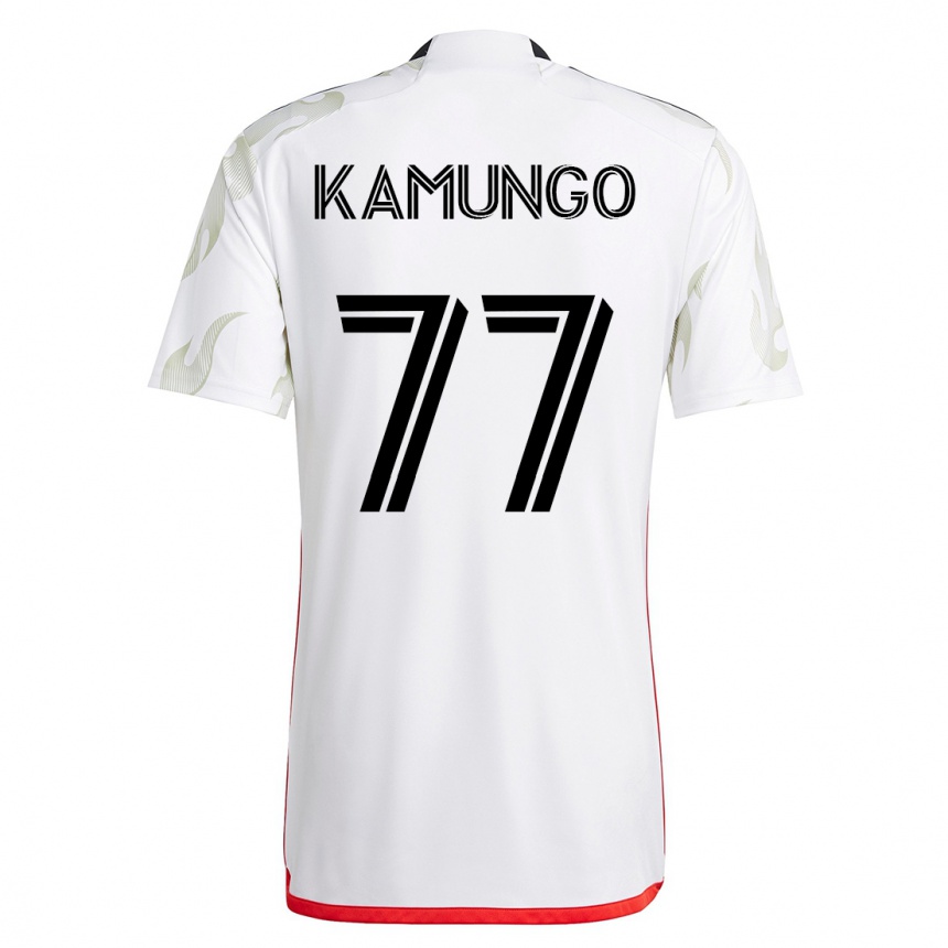 Women Football Bernard Kamungo #77 White Away Jersey 2023/24 T-Shirt