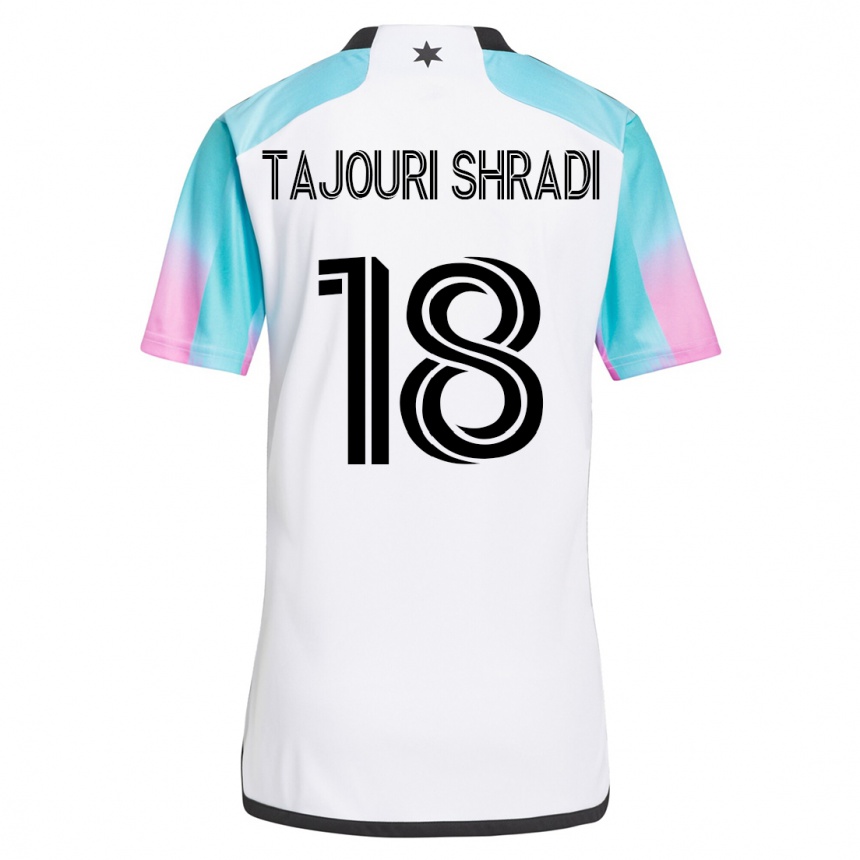 Women Football Ismael Tajouri-Shradi #18 White Away Jersey 2023/24 T-Shirt