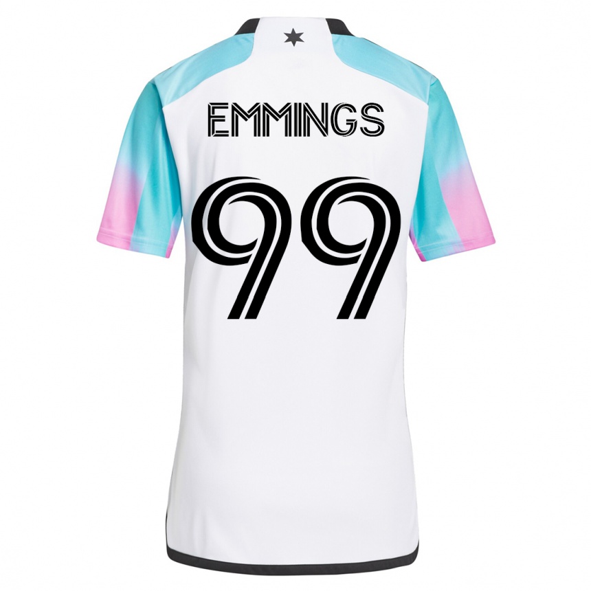 Women Football Fred Emmings #99 White Away Jersey 2023/24 T-Shirt