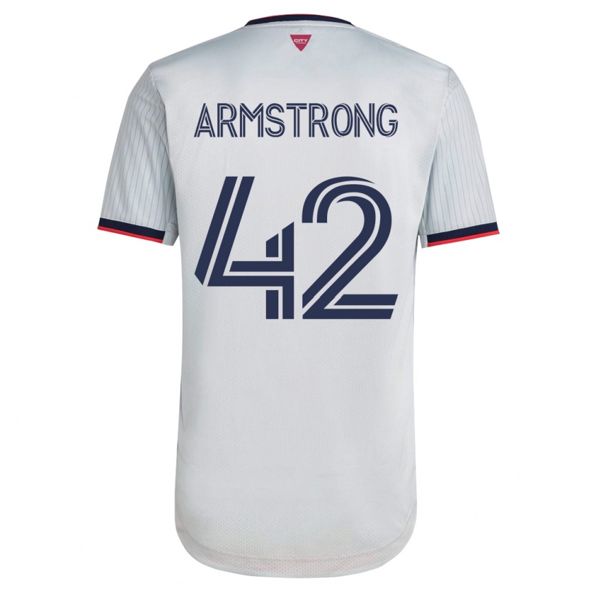 Women Football Ezra Armstrong #42 White Away Jersey 2023/24 T-Shirt