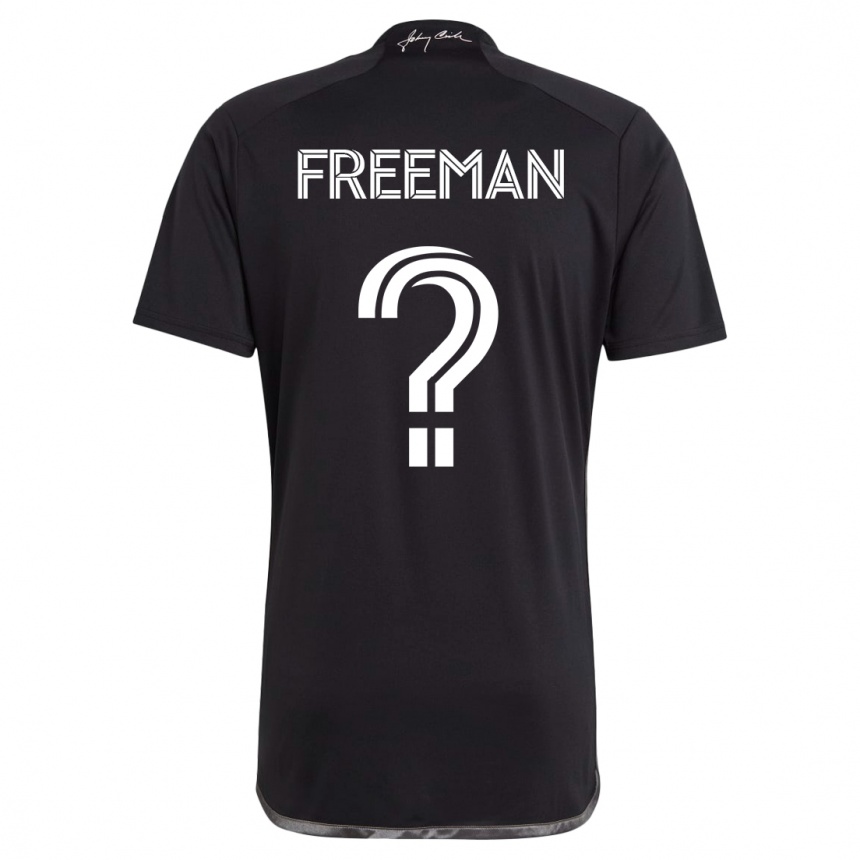 Women Football Tyler Freeman #0 Black Away Jersey 2023/24 T-Shirt