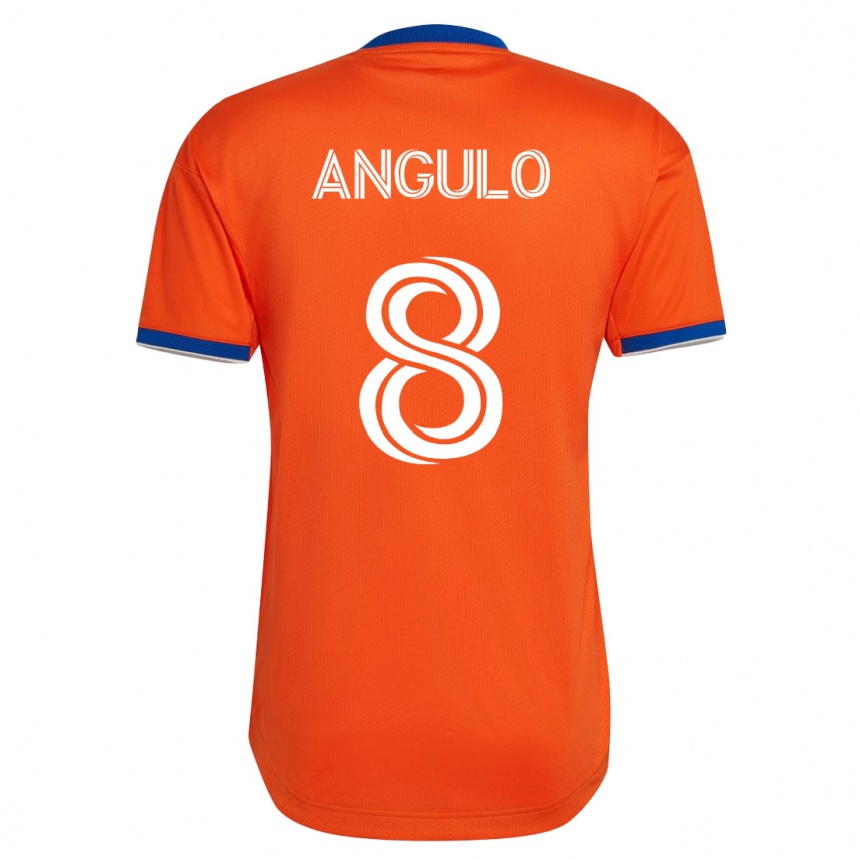 Women Football Marco Angulo #8 White Away Jersey 2023/24 T-Shirt