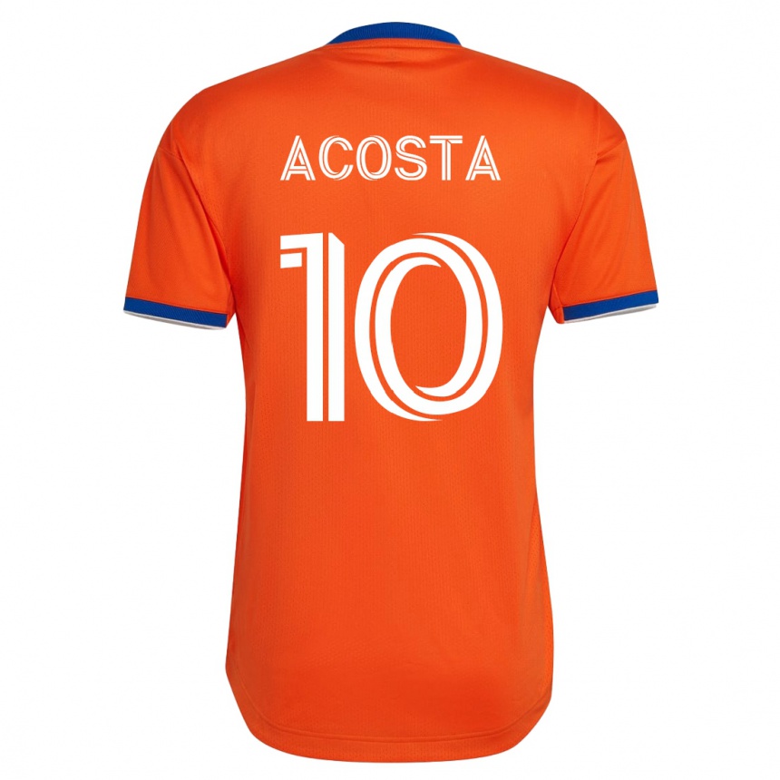 Women Football Luciano Acosta #10 White Away Jersey 2023/24 T-Shirt