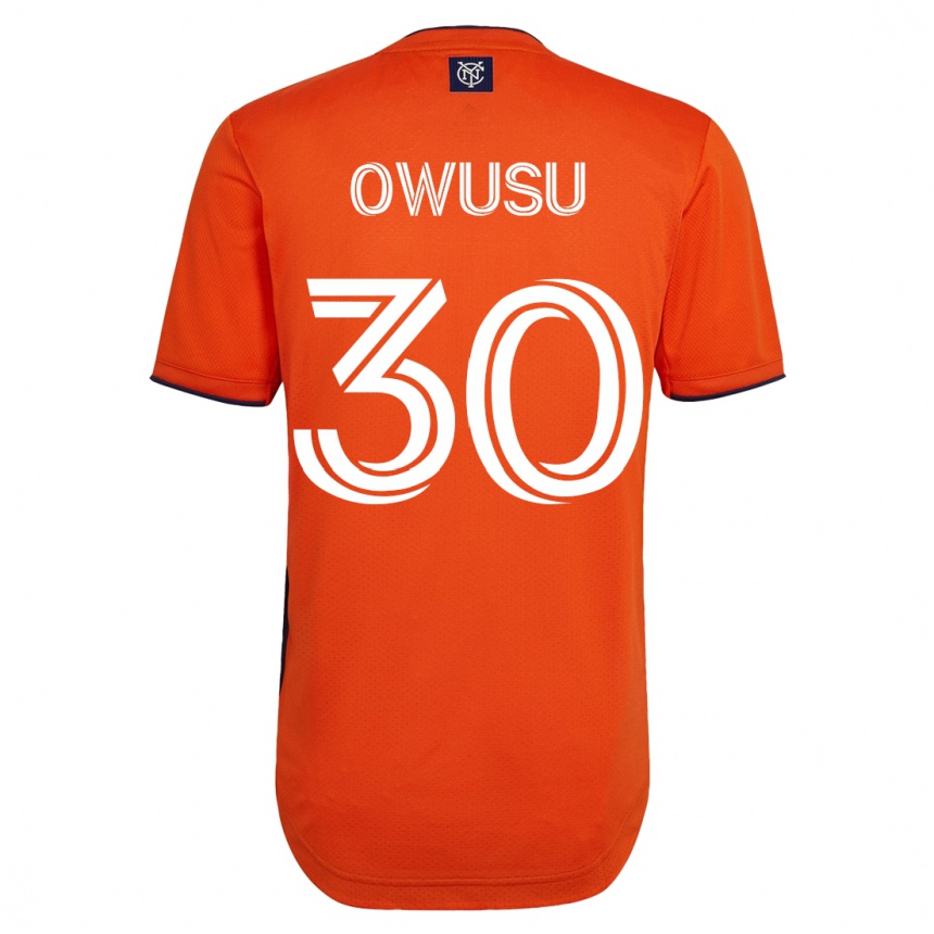 Women Football Samuel Owusu #30 Black Away Jersey 2023/24 T-Shirt