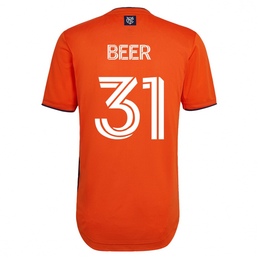 Women Football Jack Beer #31 Black Away Jersey 2023/24 T-Shirt