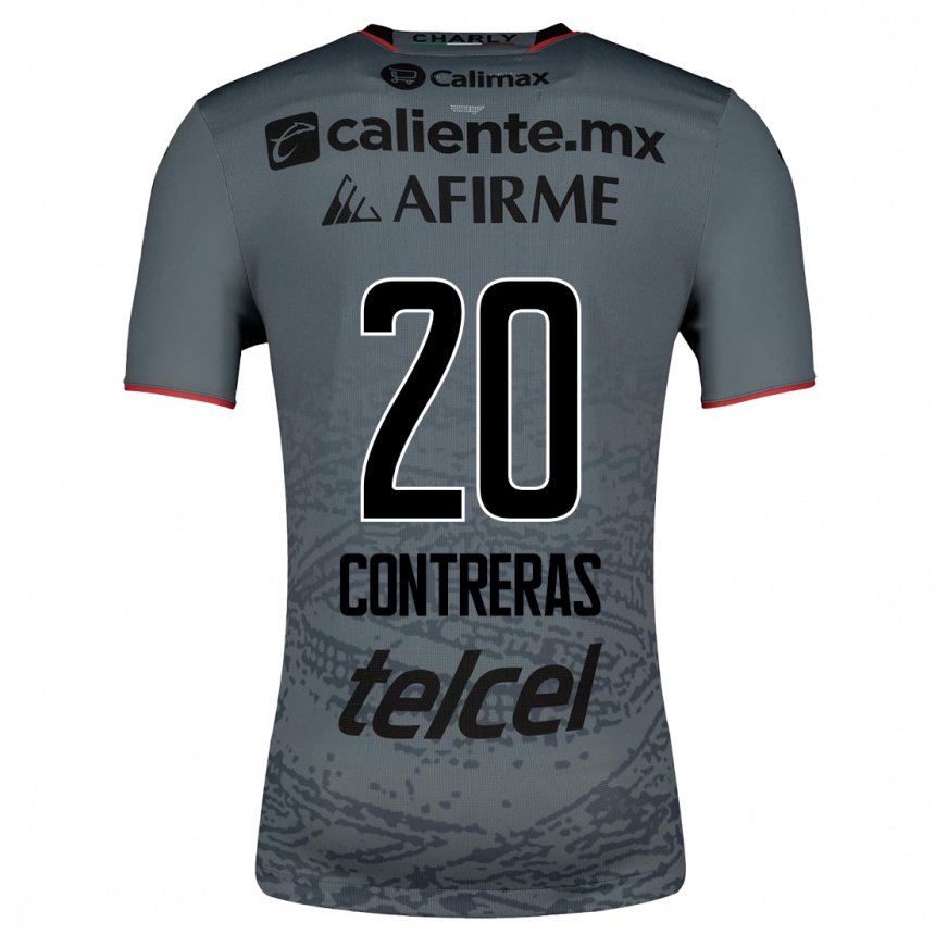 Women Football Francisco Contreras #20 Grey Away Jersey 2023/24 T-Shirt