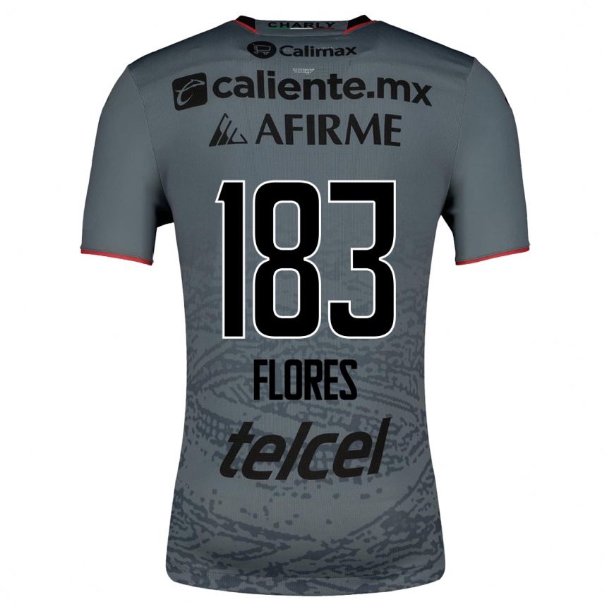 Women Football Abraham Flores #183 Grey Away Jersey 2023/24 T-Shirt