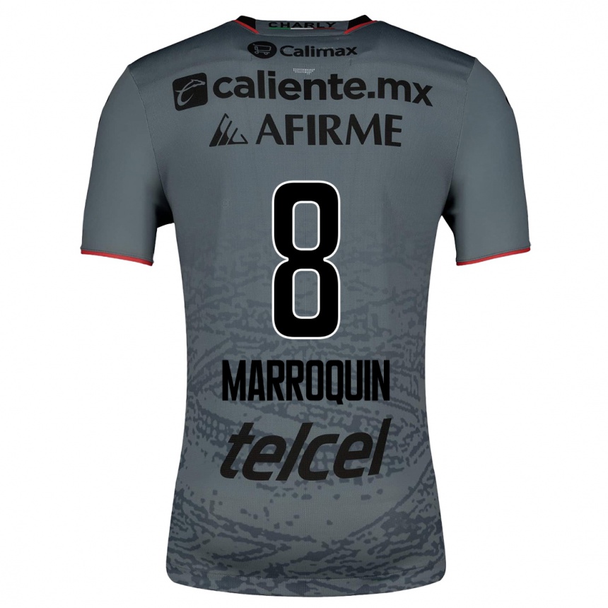 Women Football Ammanda Marroquin #8 Grey Away Jersey 2023/24 T-Shirt