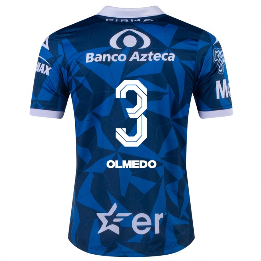 Women Football Sebastián Olmedo #3 Blue Away Jersey 2023/24 T-Shirt