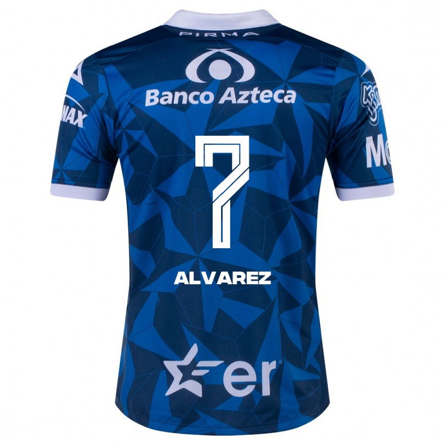 Women Football Daniel Álvarez #7 Blue Away Jersey 2023/24 T-Shirt