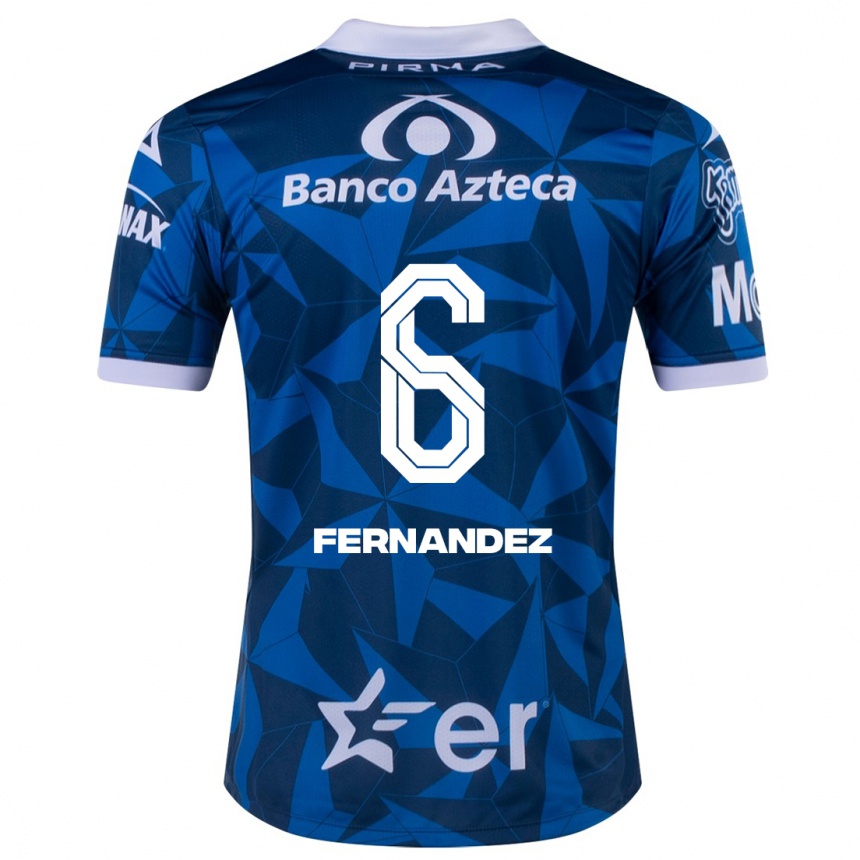 Women Football Liliana Fernández #6 Blue Away Jersey 2023/24 T-Shirt