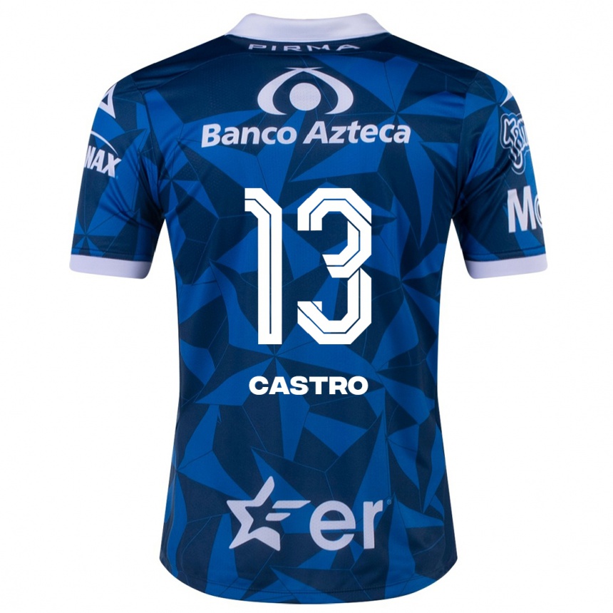 Women Football Mariam Castro #13 Blue Away Jersey 2023/24 T-Shirt