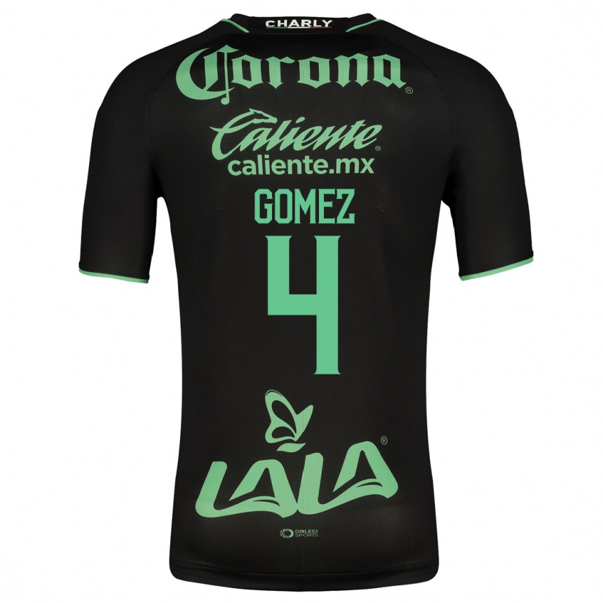 Women Football Alejandro Gómez #4 Black Away Jersey 2023/24 T-Shirt