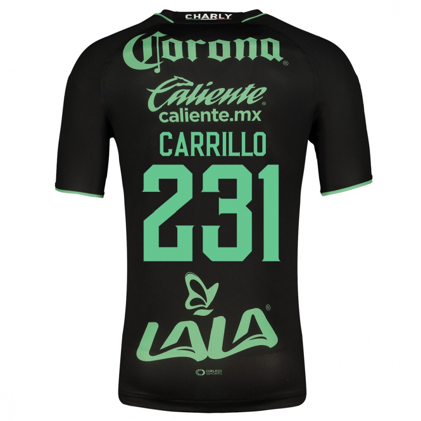 Women Football Ángel Carrillo #231 Black Away Jersey 2023/24 T-Shirt