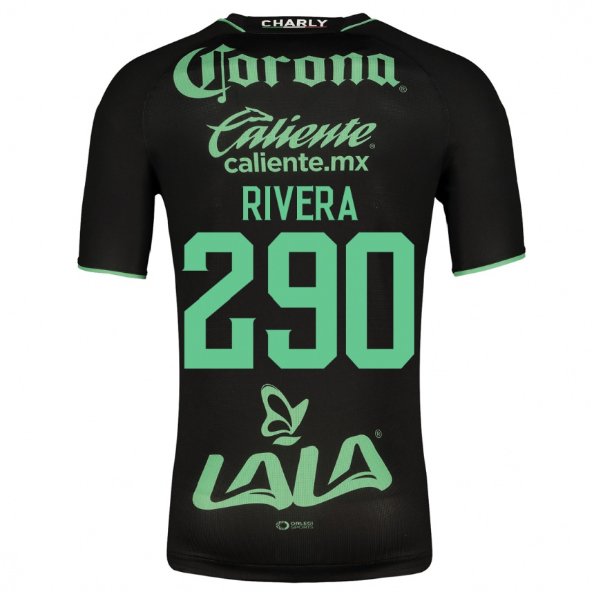 Women Football Ángel Rivera #290 Black Away Jersey 2023/24 T-Shirt